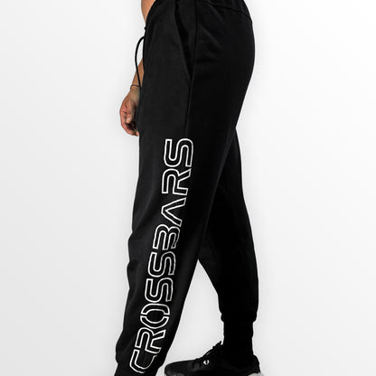 Crossbars Essential Black Regular Fit Sweatpants