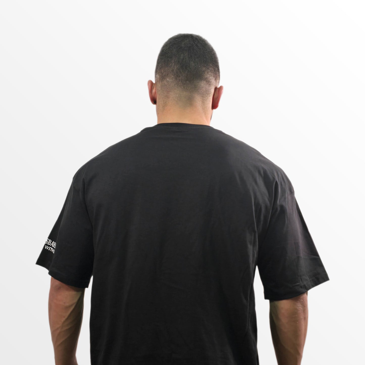 Power Within Black Oversized T-shirt