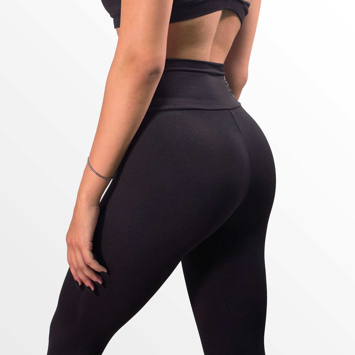 Essential Black Big Logo Legging