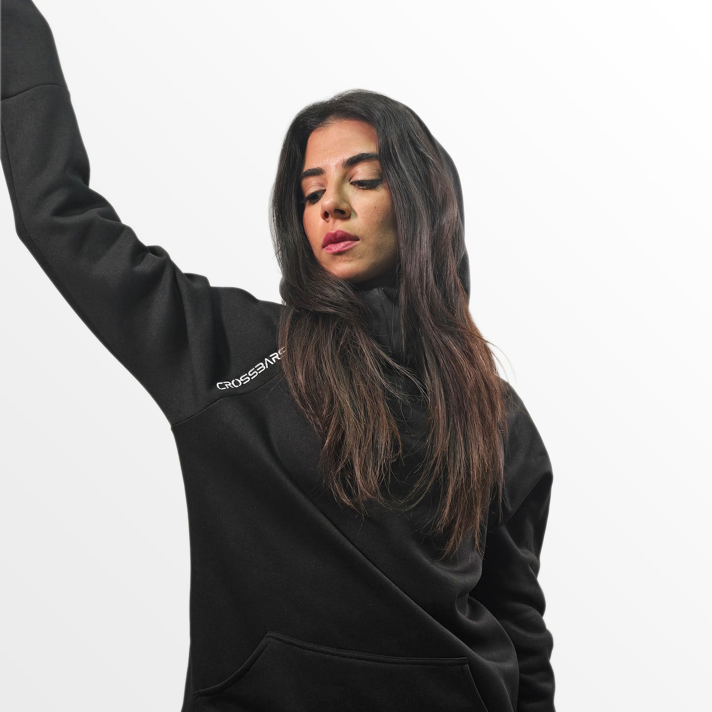 Essential Black Turtleneck Hoodie