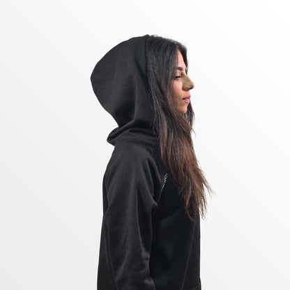 Essential Black Turtleneck Hoodie